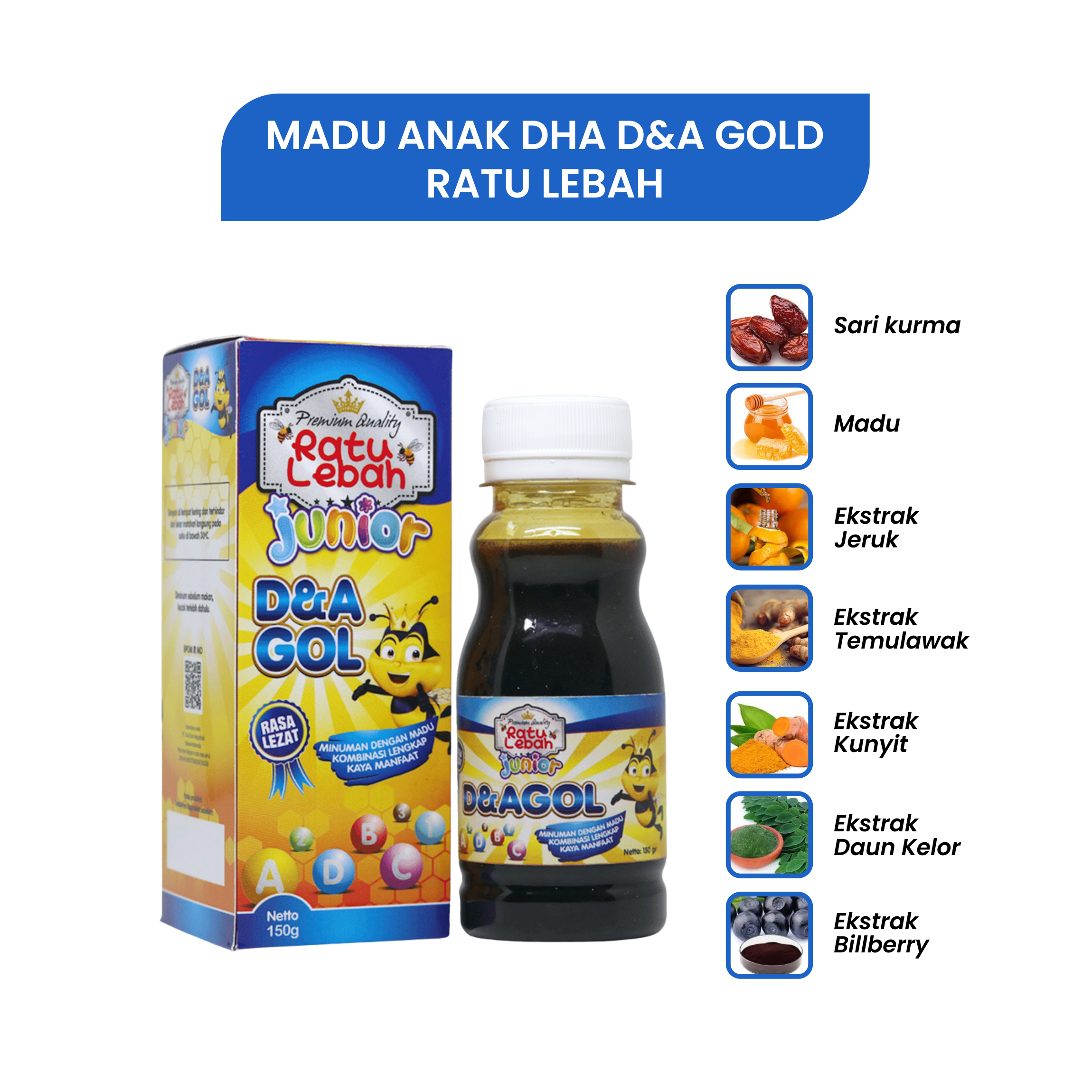 MADU ANAK DHA D&A GOLD RATU LEBAH 3