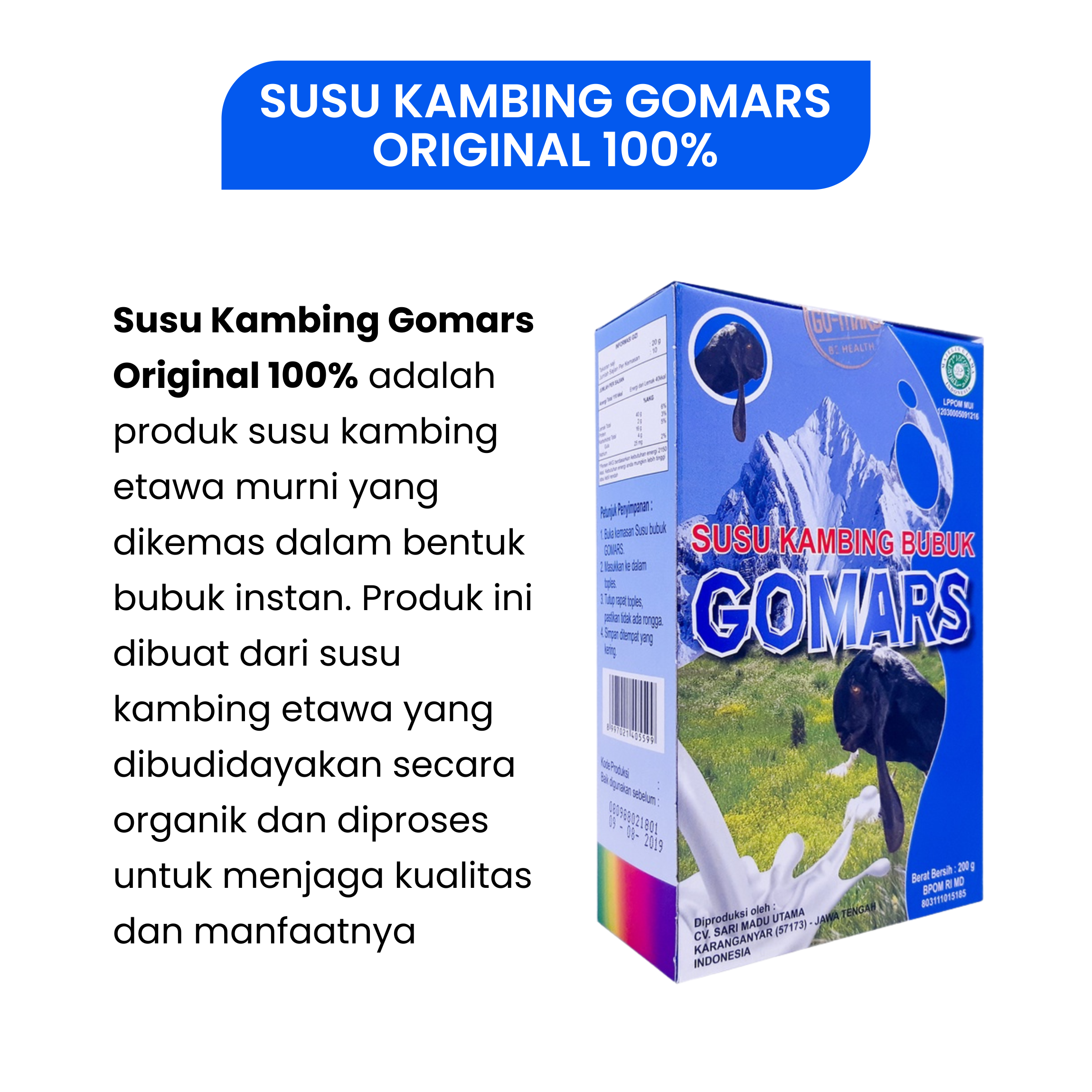 SUSU KAMBING GOMARS ORIGINAL 100_ 2